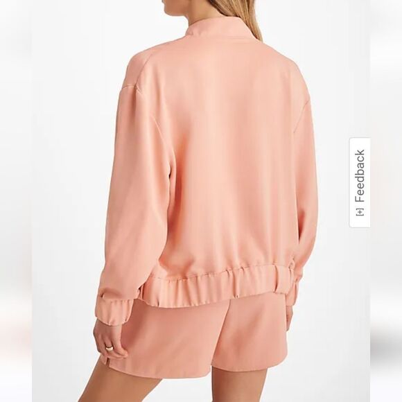 Women's Pink Bomber Jacket - Picture 5 of 6